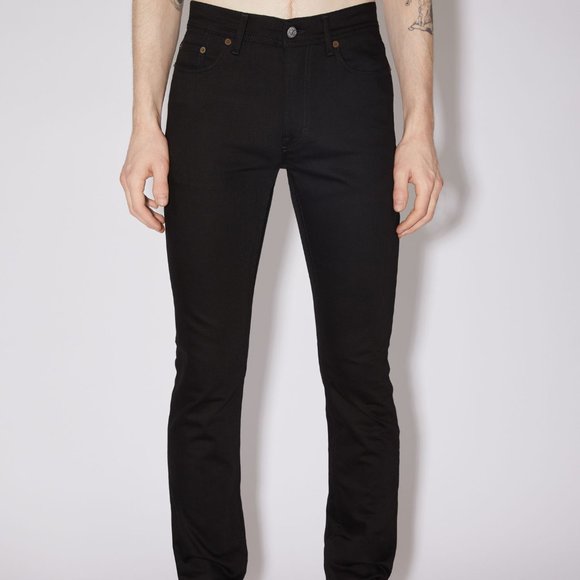[NEW] Acne Studios SLIM FIT MENs JEANS PANTS // NORTH STAY BLACK (Size 30) - Picture 2 of 11